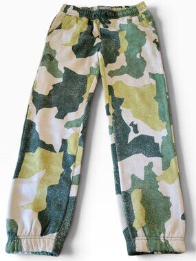 Lucky Brand Boys Camo Jogger Sweatpants Kale (Size M 10-12)